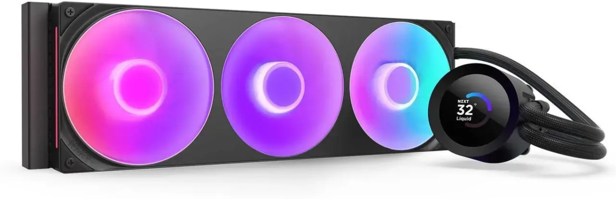 Водно охлаждане NZXT Kraken Plus 360 RGB LCD Display, чернона ниска цена с бърза доставка - BestPC.BG