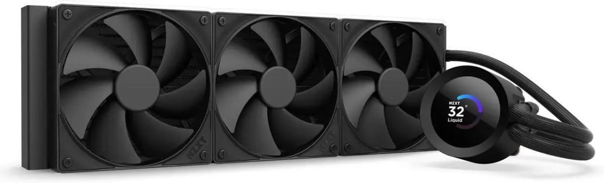 Водно охлаждане NZXT Kraken Plus 360 LCD Display, чернона ниска цена с бърза доставка - BestPC.BG