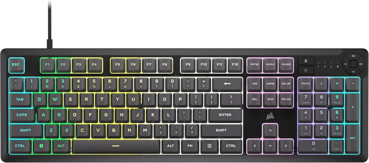 Геймърскa мембранна клавиатура Corsair K55 Core RGBна ниска цена с бърза доставка - BestPC.BG