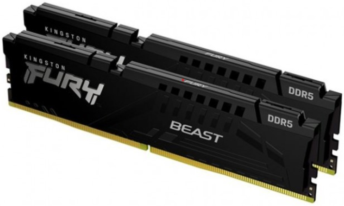 RAM памет Kingston FURY Beast Black 16GB (2x8GB) DDR5 5200 MHz CL40 DIMM, dual‑channel комплектна ниска цена с бърза доставка - BestPC.BG