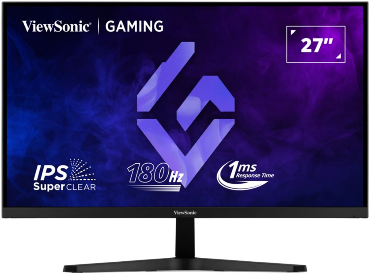 Монитор VIEWSONIC VX27G1-HD 27\'\', IPS FHD LED (1920 х 1080), 180Hz, 300nits, 1ms, HDR10, Free Sync, 2x HDMI, DPна ниска цена с бърза доставка - BestPC.BG