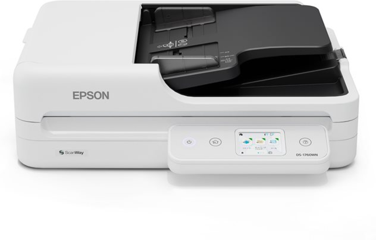 Скенер EPSON Workforce DS-1760WN, дуплекс, 1200 dpi x 1200 dpi, 30 ppm, USB 2.0, Wi-Fi, Gigabit LAN, бялна ниска цена с бърза доставка - BestPC.BG