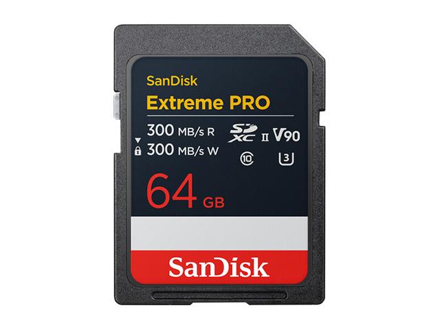 SanDisk Карта памет Extreme Pro SDXC 64GB 300MB-s  300Mb-s Class 10 V90 UHS-IIна ниска цена с бърза доставка - BestPC.BG