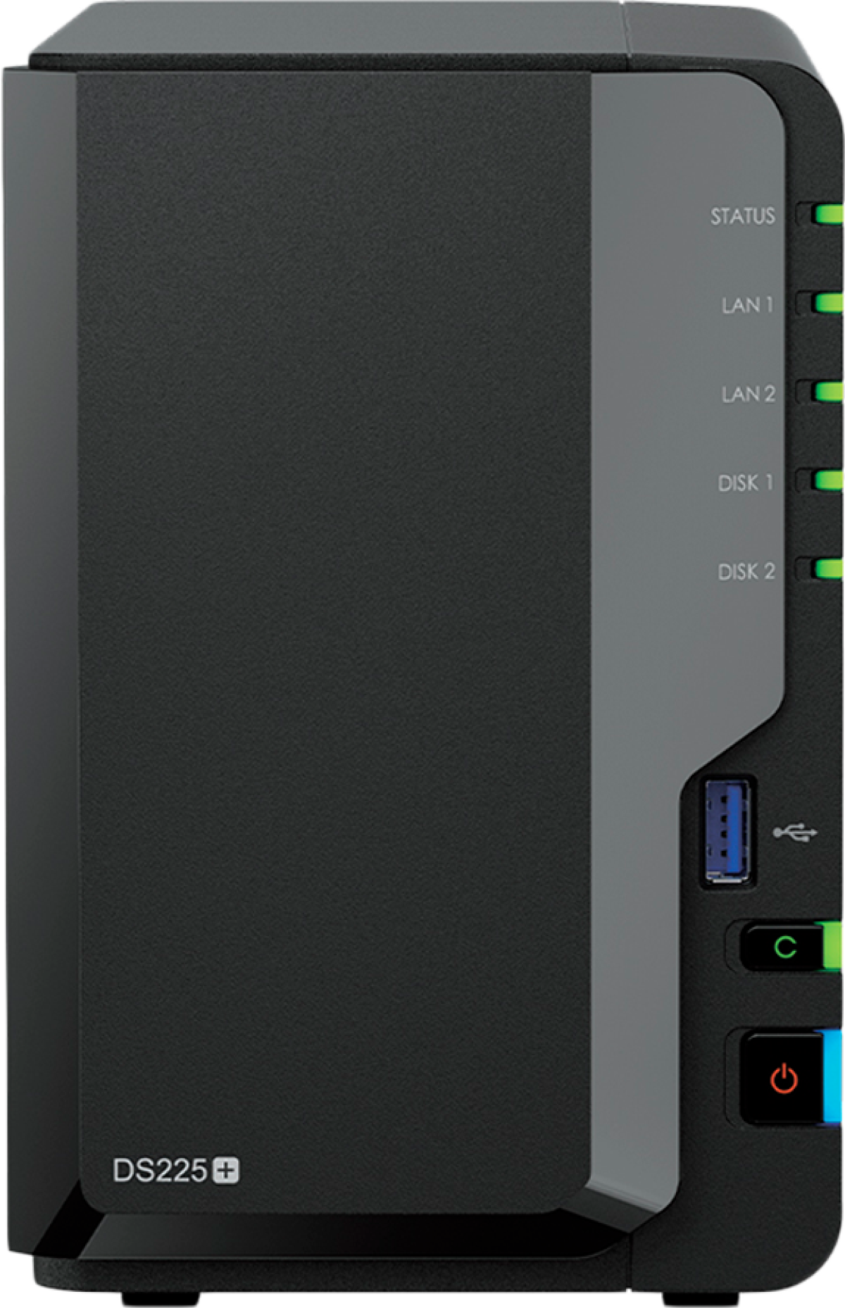 Мрежов сторидж (NAS/SAN) Synology DS225+, Tower, 2-bays 3.5\'\' SATA HDD-SSD, CPU Inte Celeron J4125 4-core, 2.0 GHz, burst up to 2.7 GHz, 2GB DDR4на ниска цена с бърза доставка - BestPC.BG
