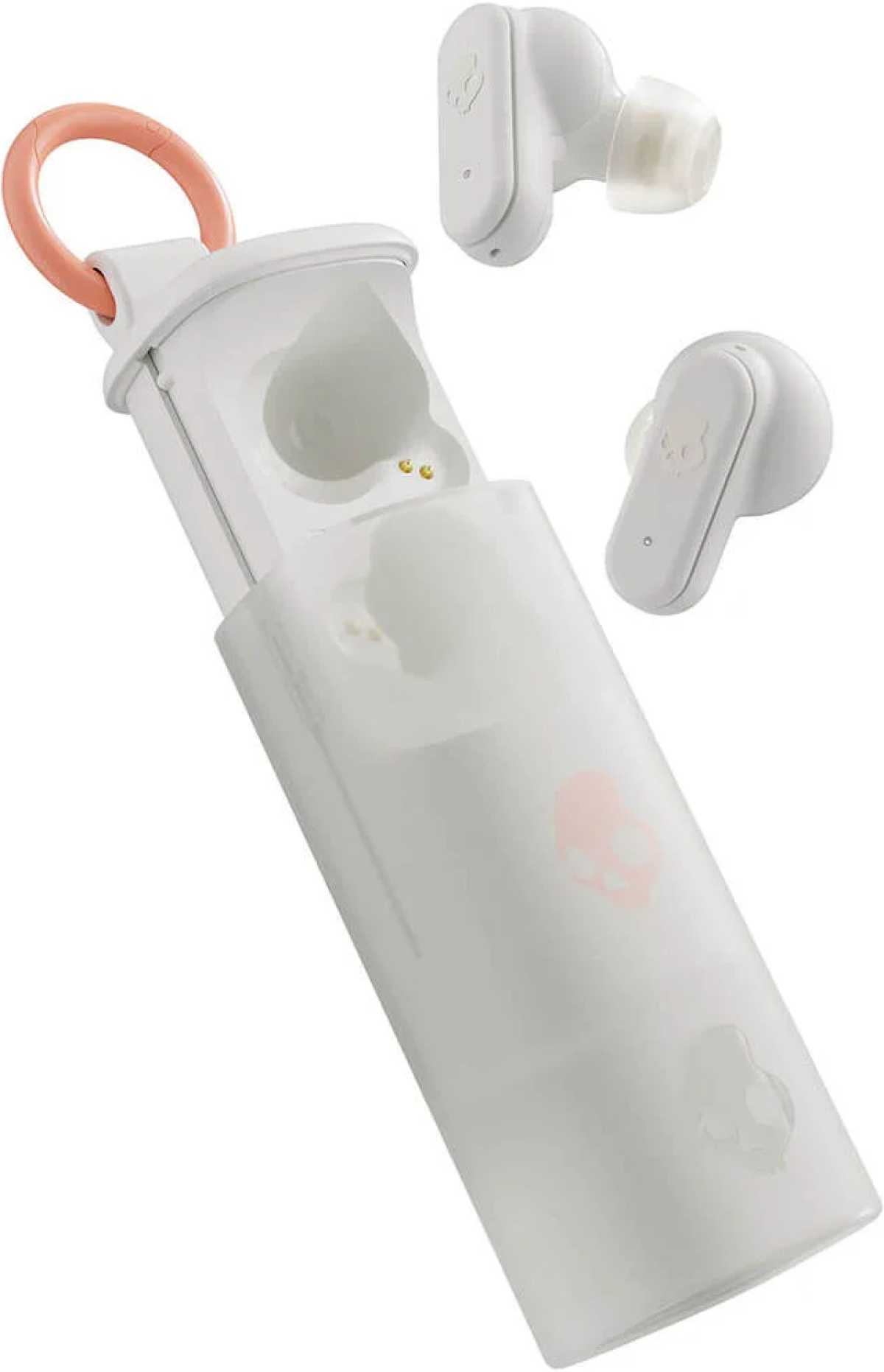 Безжични слушалки Skullcandy Dime Evo, TWS, бял/оранжевна ниска цена с бърза доставка - BestPC.BG