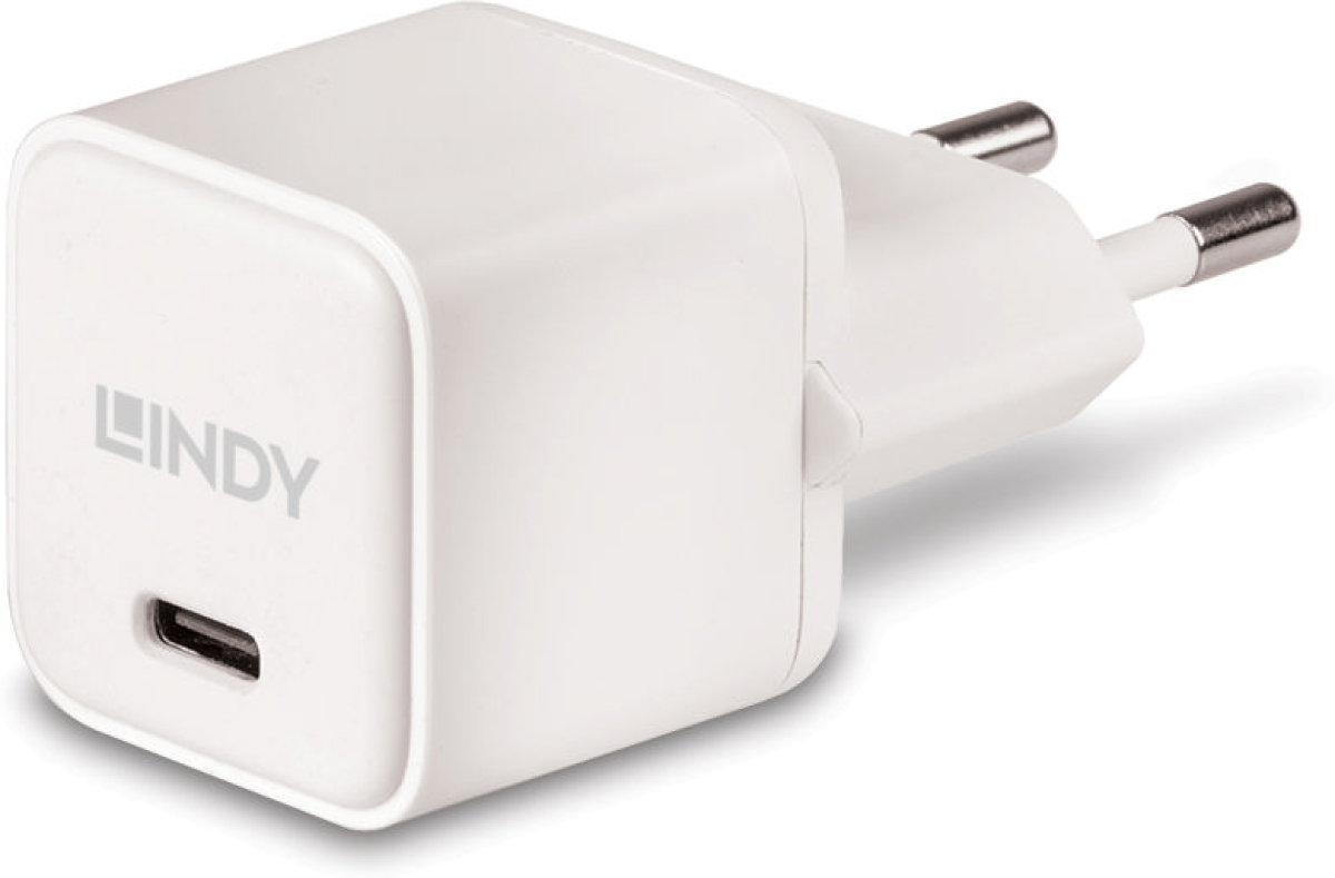 Принадлежност за смартфон LINDY LNY-73410, USB Type C, 20W, бялна ниска цена с бърза доставка - BestPC.BG