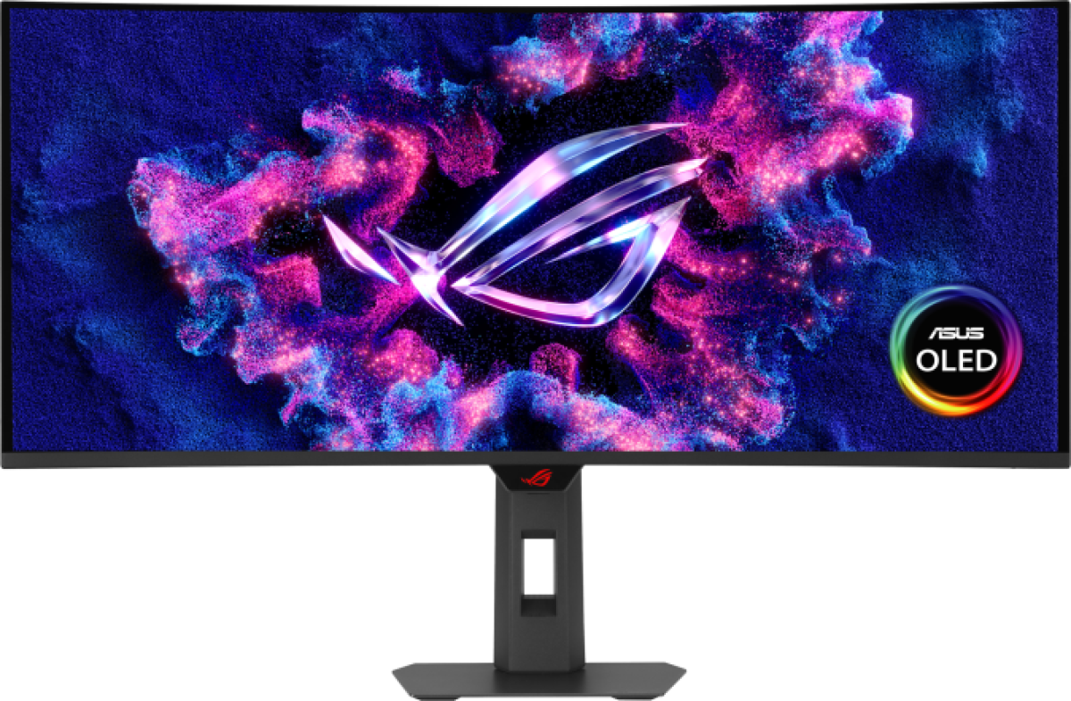 Монитор ASUS ROG Strix OLED XG34WCDG - 34-inch QD-OLED 3440x1440, 1800R Curve, 175Hz, 0.03ms (GTG), ASUS OLED Care Pro, G-Syncна ниска цена с бърза доставка - BestPC.BG