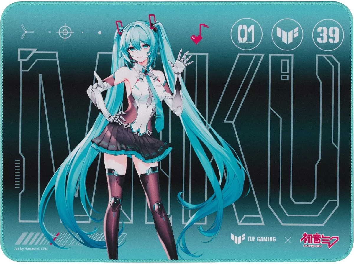 Подложка за мишка Геймърски пад за мишка ASUS TUF GAMING P1 Hatsune Miku Editionна ниска цена с бърза доставка - BestPC.BG