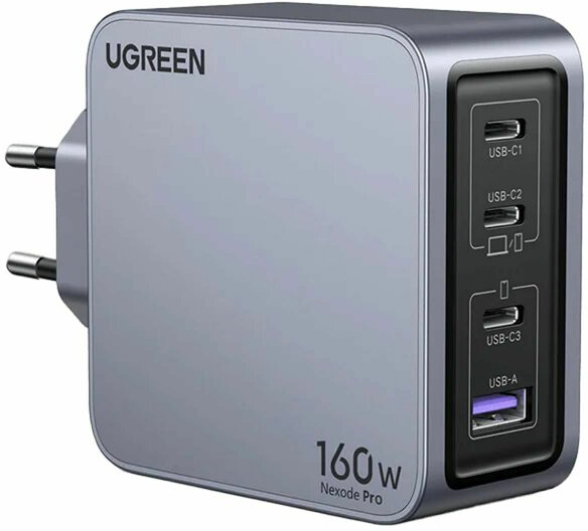 Принадлежност за смартфон Зарядно устройство Ugreen X763 25877 - 220V 3xUSB-C,1xUSB A, GaN,160W, NEXODE PROна ниска цена с бърза доставка - BestPC.BG