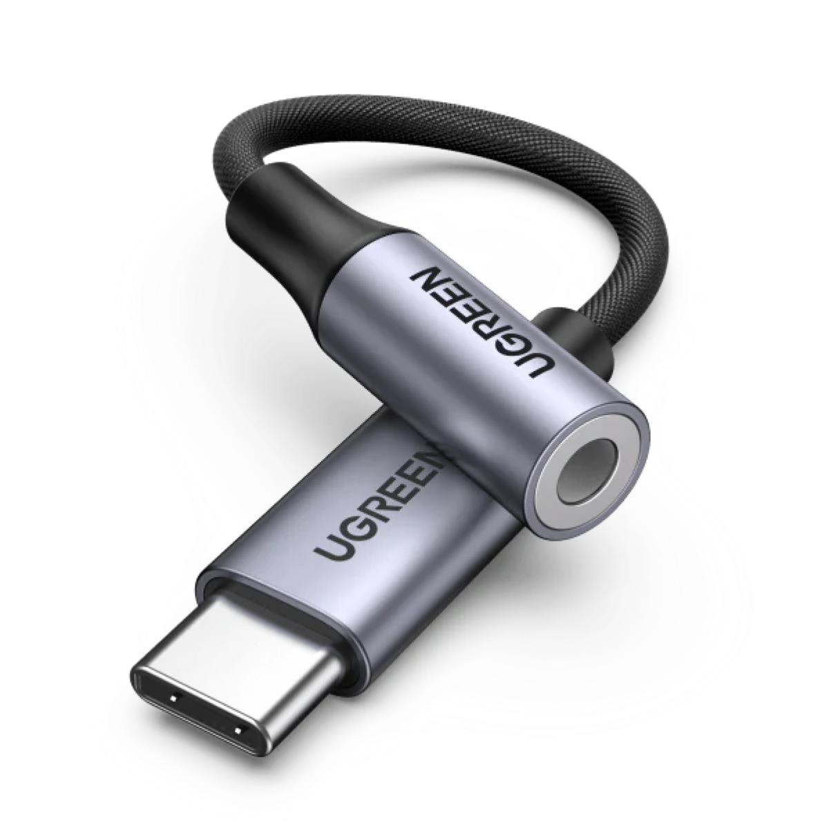 Адаптер Ugreen AV161 80154, USB-C-3.5мм Аудио 10см - черенна ниска цена с бърза доставка - BestPC.BG