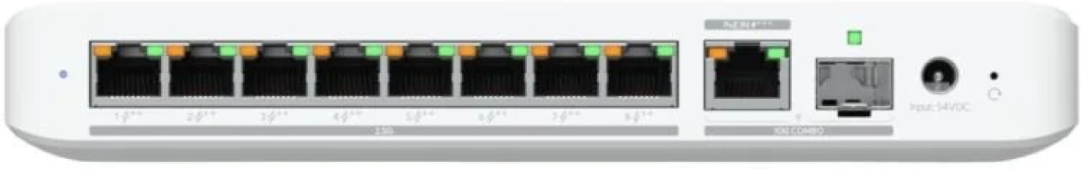 Комутатор/Суич Ubiquiti UniFi Switch Flex 8 PoE 2.5G USW-Flex-2.5G-8-PoEна ниска цена с бърза доставка - BestPC.BG