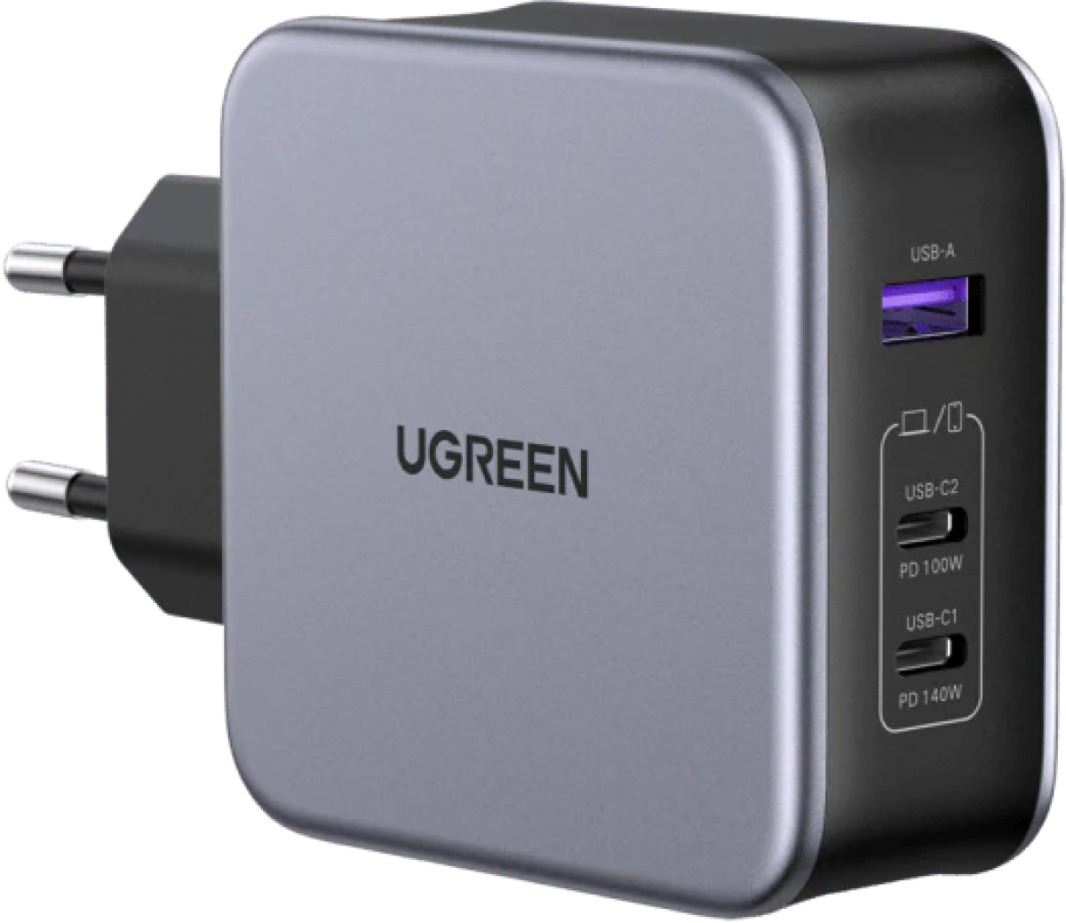 Принадлежност за смартфон Зарядно устройство Ugreen NEXODE CD289 90549, 220V, 2xUSB-C, 1xUSB A, GaN, 140Wна ниска цена с бърза доставка - BestPC.BG