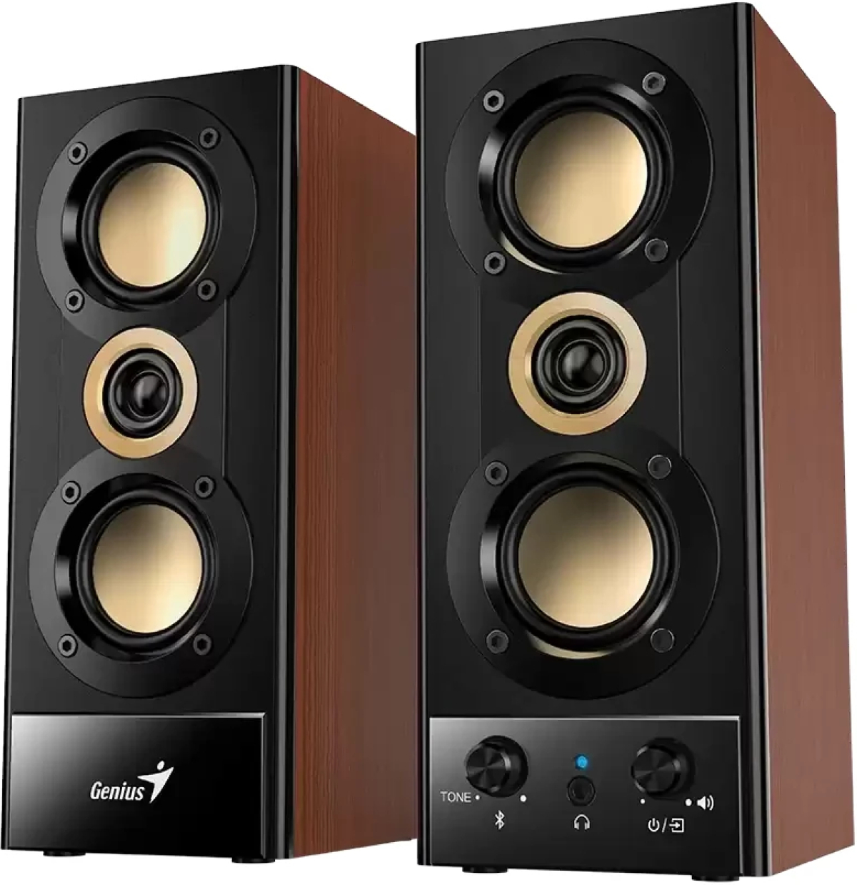 Genius тонколони Speakers 2.0 - SP-HF800BT - 20W RMS, Bluetooth 5.3, Woodна ниска цена с бърза доставка - BestPC.BG