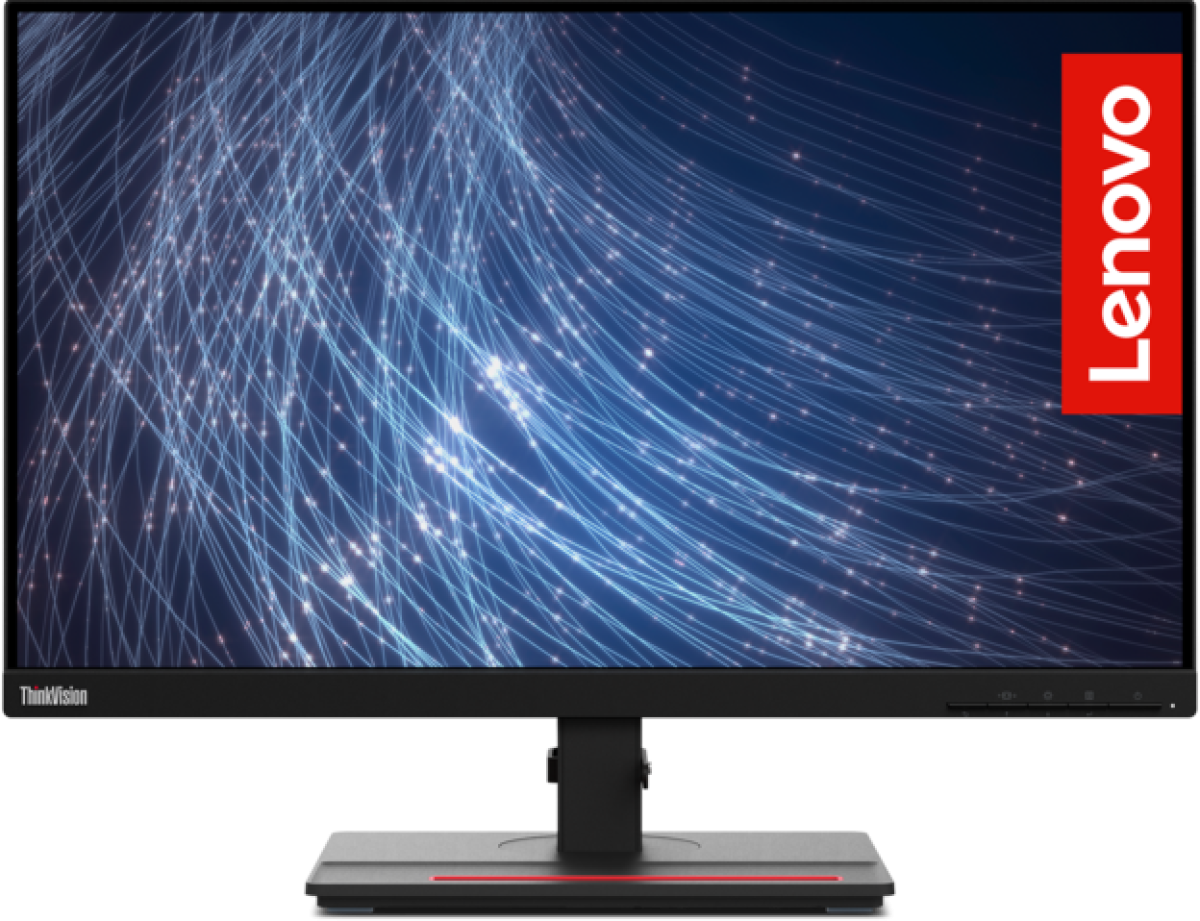 Монитор LENOVO T24M-29, 23.8" 60Hz, FHD (1920x1080) 16:9, 1x DisplayPort, 1x HDMI, 1x RJ45, 1x USB-C 3.2 Gen 1,Черенна ниска цена с бърза доставка - BestPC.BG