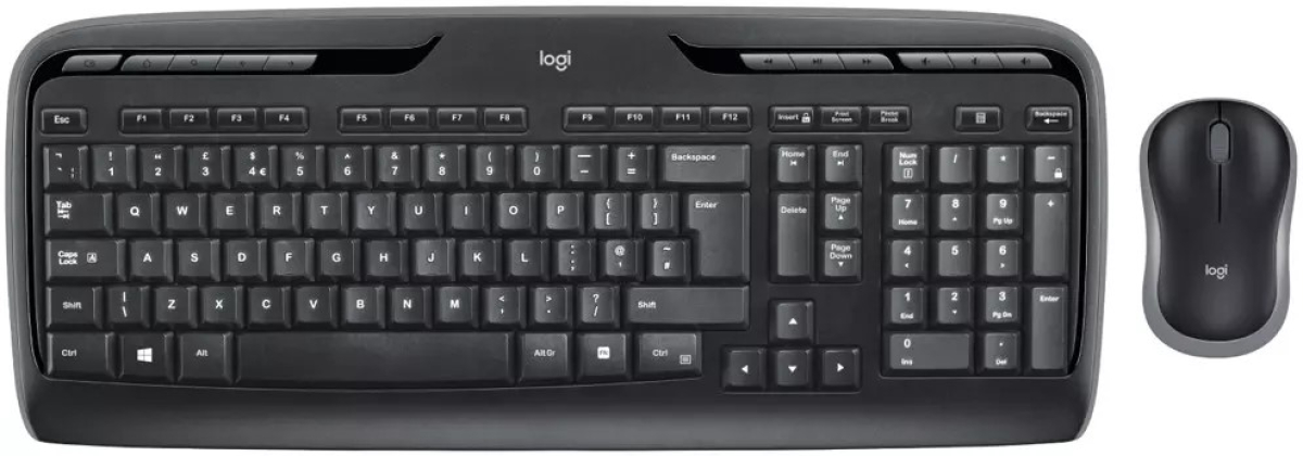 Комплект безжични клавиатура и мишка Logitech MK330 WL 920-003989, USB - черенна ниска цена с бърза доставка - BestPC.BG