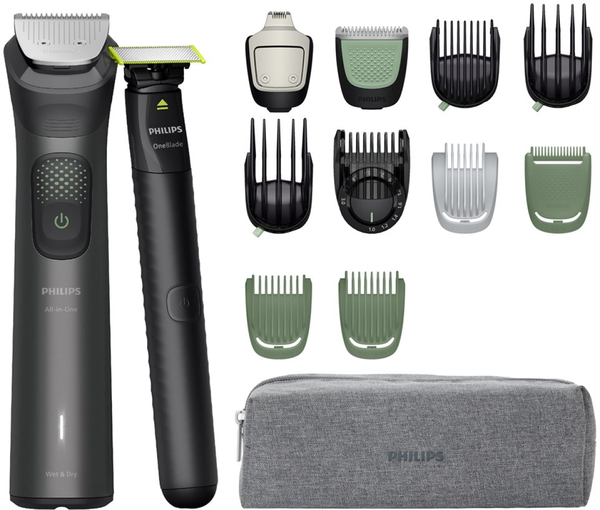 Тример PHILIPS All-in-One Trimmer series 9000 + One Bladeна ниска цена с бърза доставка - BestPC.BG
