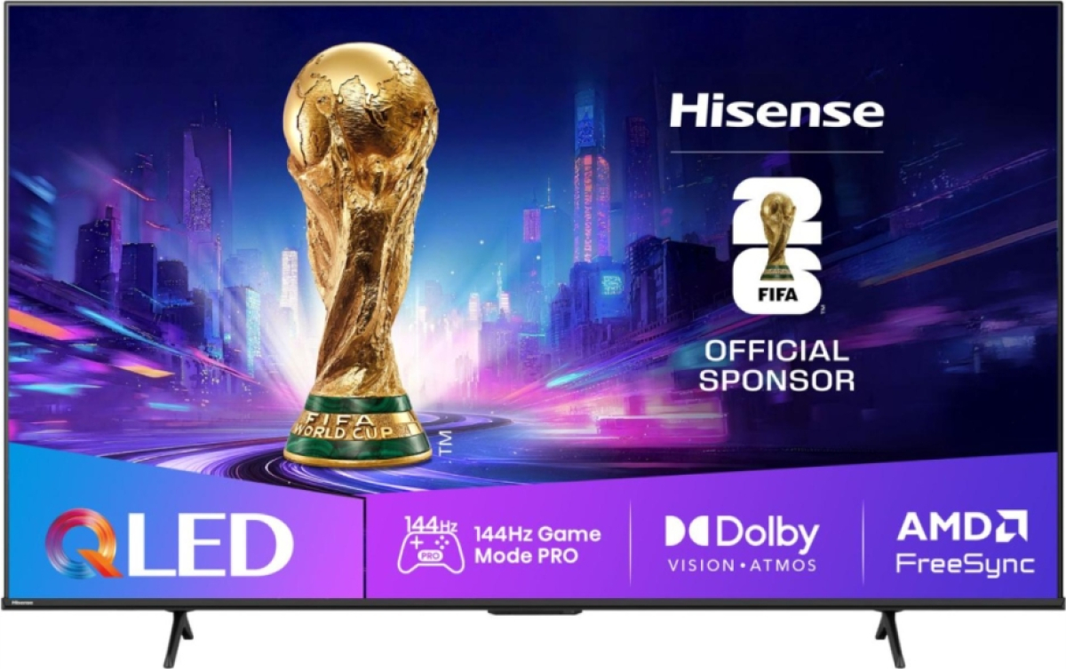 Телевизор Hisense 75" E7Q Pro, 4K Ultra HD 3840x2160, QLED, Quantum Dot, 144Hz, HDR 10+ adaptive, Smart TV, WiFi 5GHz, BTна ниска цена с бърза доставка - BestPC.BG
