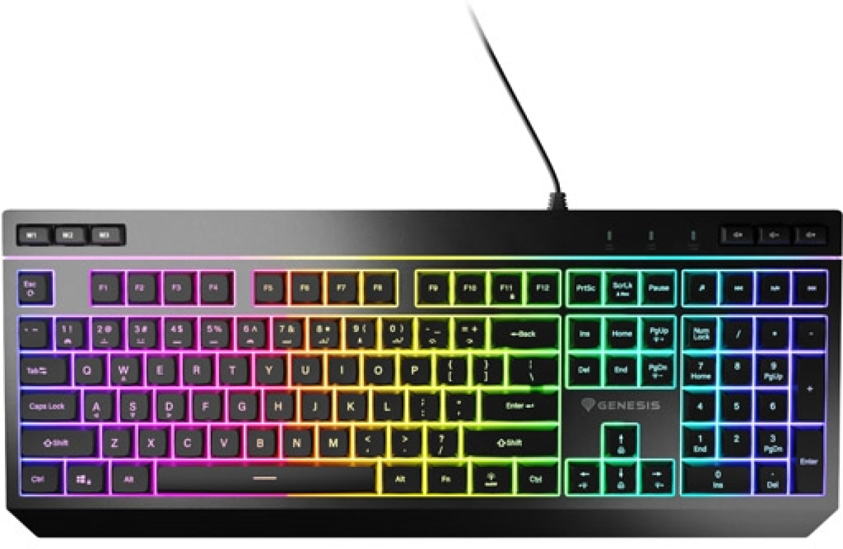 Клавиатура Genesis Gaming Keyboard Rhod 530 Rgb Backlight Us Layout Programmableна ниска цена с бърза доставка - BestPC.BG