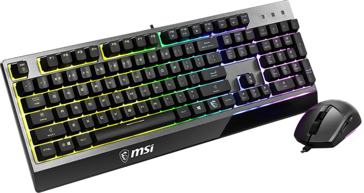 Клавиатура MSI VIGOR GK30 COMBO US - Gaming Keyboard + Gaming Mouse Combo, US Layoutна ниска цена с бърза доставка - BestPC.BG