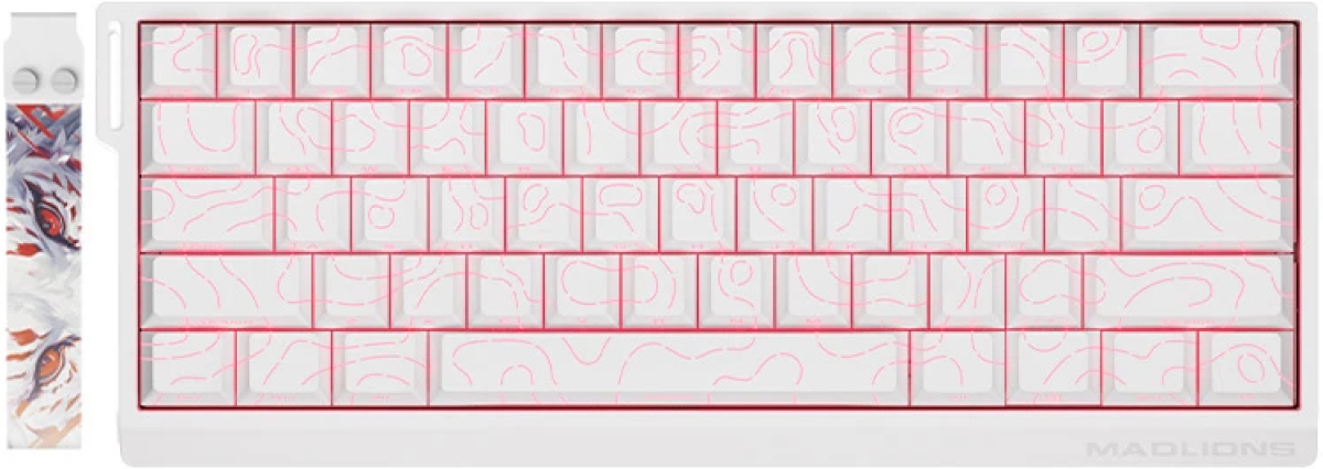 Клавиатура Professional Gaming Mechanical Keyboard MAD 60 HE Flagship V2 - 8K, Magnetic Amber Pro Switches - Whiteна ниска цена с бърза доставка - BestPC.BG