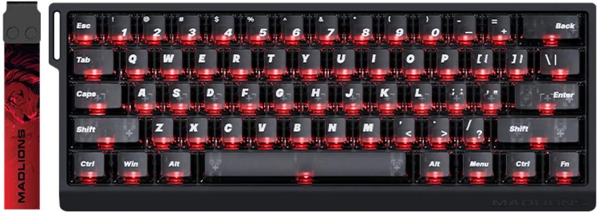 Клавиатура Professional Gaming Mechanical Keyboard MAD 60 HE Flagship V2 - 8K, Magnetic Amber Pro Switches - Blackна ниска цена с бърза доставка - BestPC.BG
