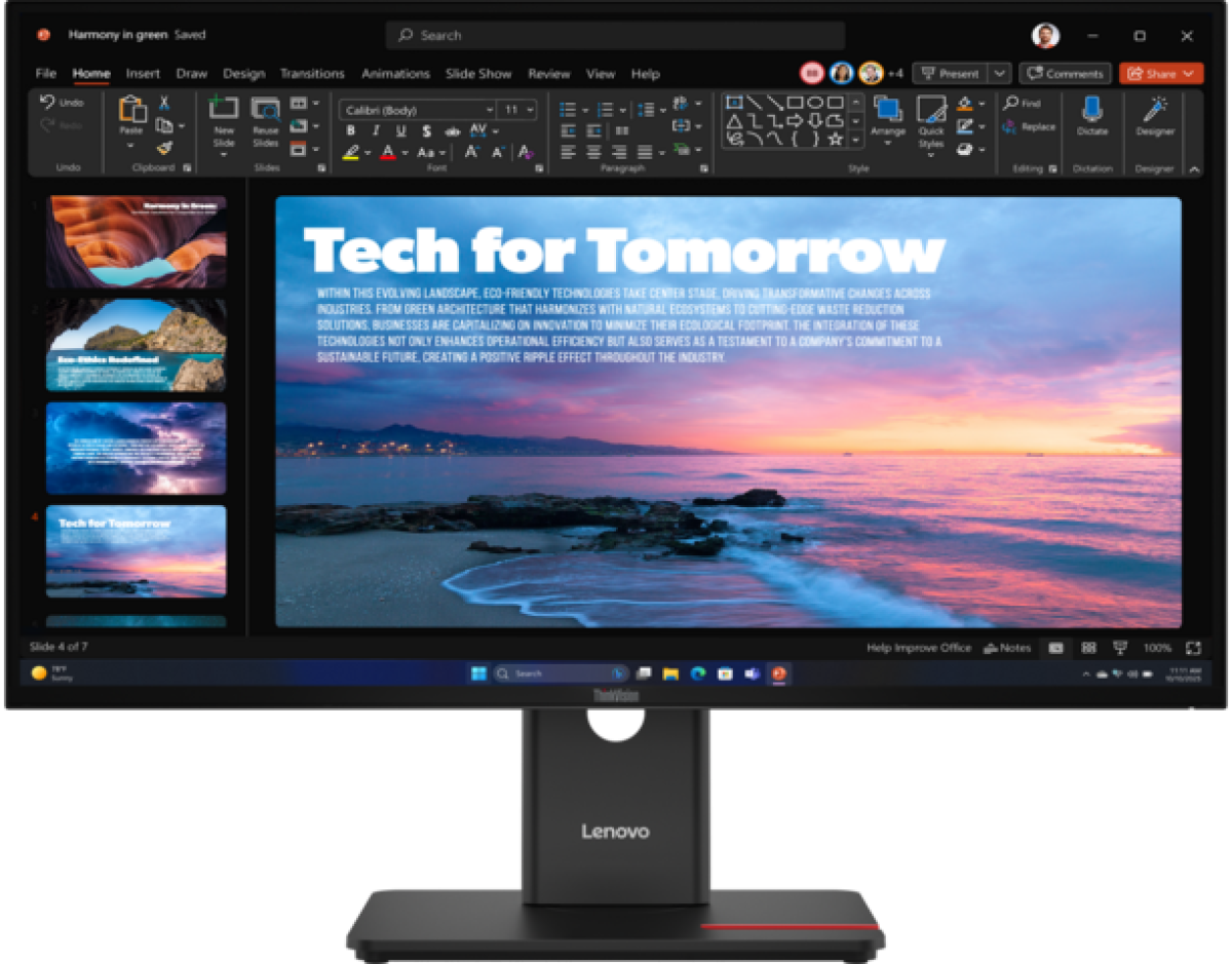 Монитор LENOVO ThinkVision T27QD-40 27\'\', IPS 16:9 QHD (2560x1440), 120Hz, 350cd-m2, 4ms, 1xHDMI, 1xDP, 1xRJ45, Черенна ниска цена с бърза доставка - BestPC.BG
