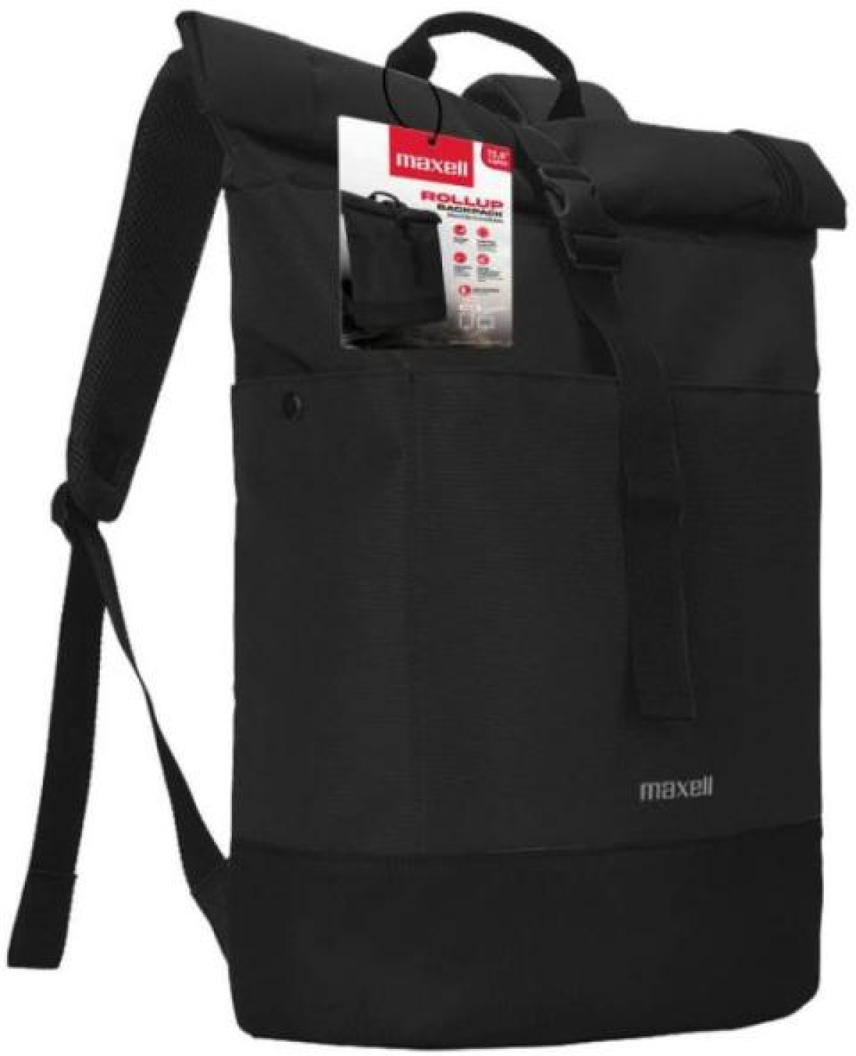 Раница за лаптоп BX350 ROLLUP Backpack 16 черна MAXELLна ниска цена с бърза доставка - BestPC.BG