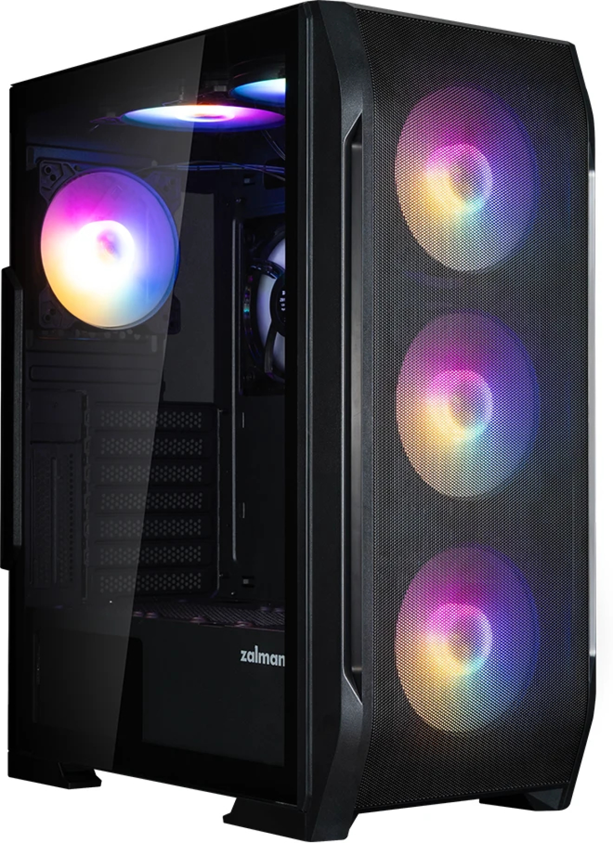 Zalman кутия за компютър Case ATX - N7 PLUS - 7 fans included, Tempered Glassна ниска цена с бърза доставка - BestPC.BG