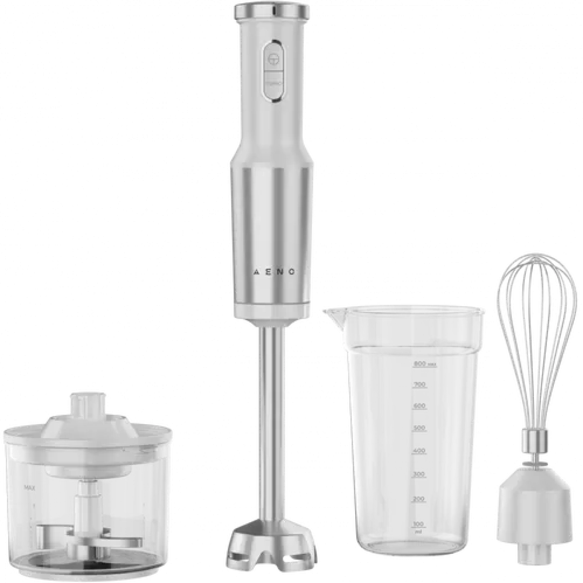 Hand Blender, 1200W in CB, White, Tiger Teeth Cutter, Whisk, Food Processor, Cupна ниска цена с бърза доставка - BestPC.BG