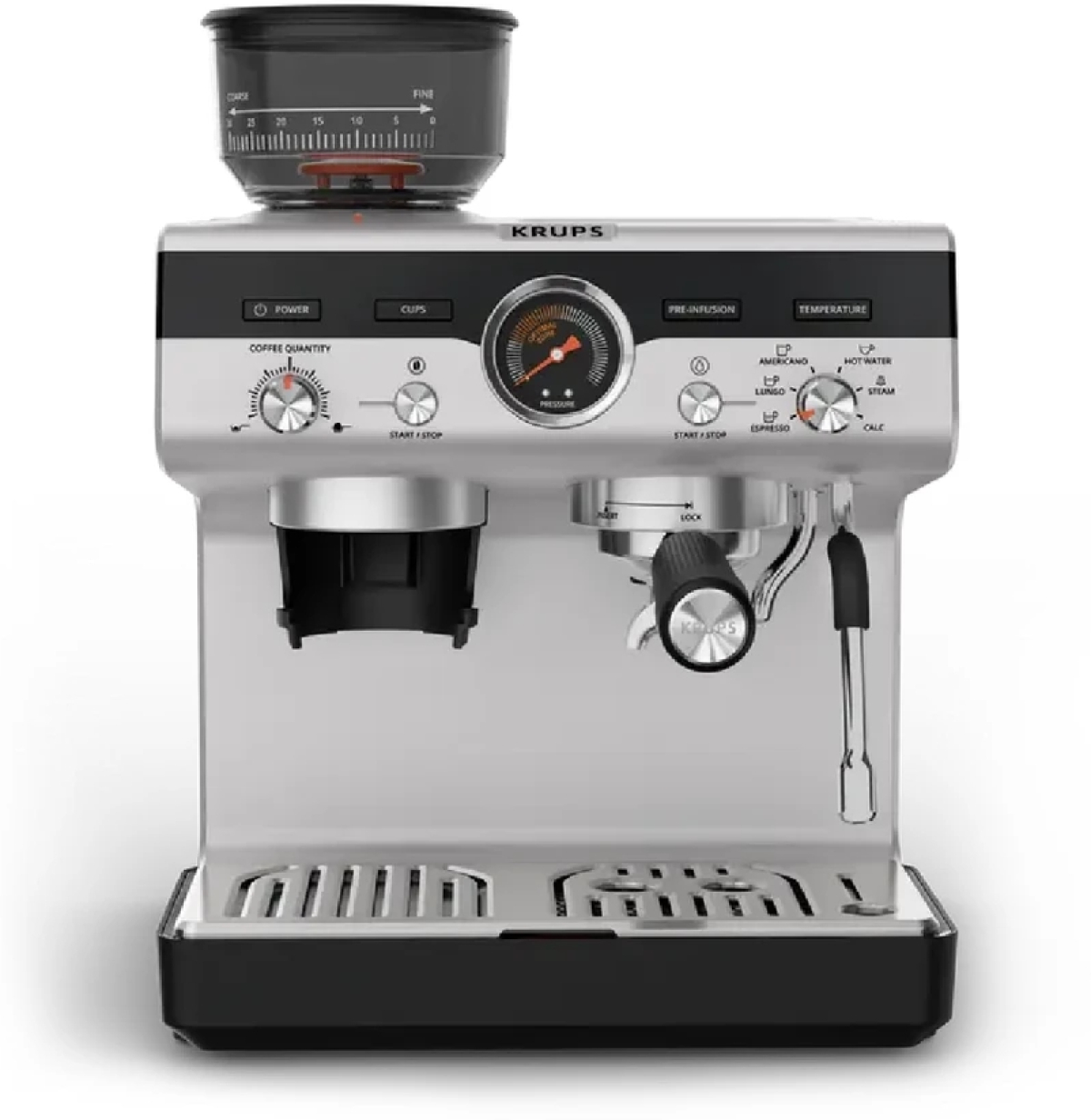 Кафемашина Krups XP801T10 Esp Pump+Grinder Precisionна ниска цена с бърза доставка - BestPC.BG