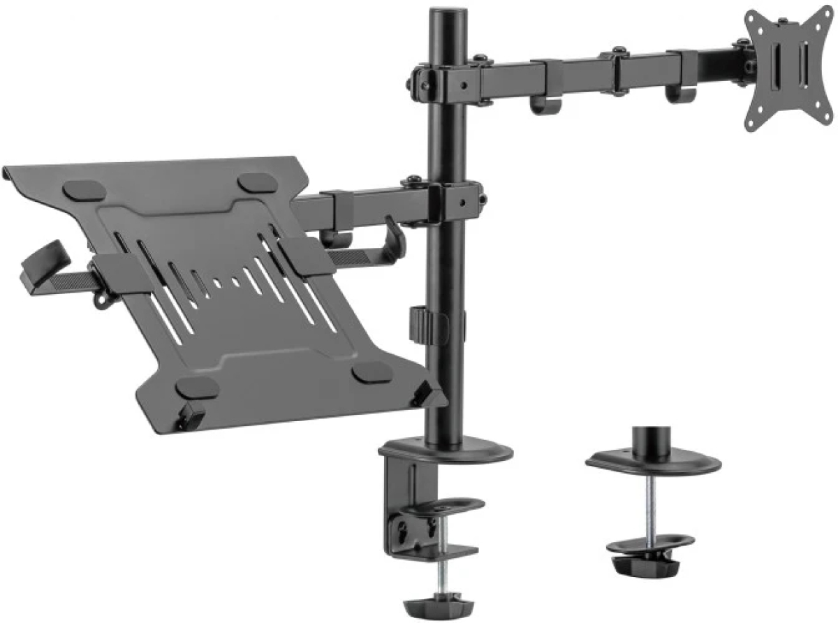 Gembird Стойка за монитор с лаптоп стойка Monitor Mount with Laptop holder - MA-DA-03на ниска цена с бърза доставка - BestPC.BG