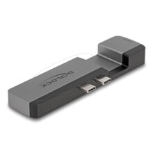 Докинг станция Delock, MacBook Pro/MacBook Air, Thunderbolt 4, 5K резолюция, 100 W, 3.0 PD, сивна ниска цена с бърза доставка - BestPC.BG