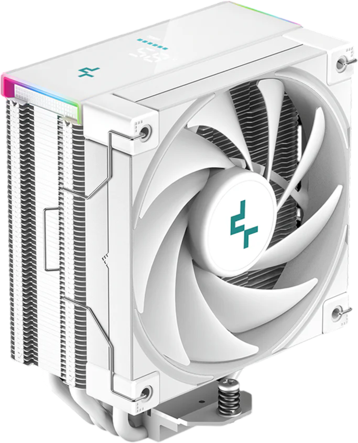 Охладител за процесор DeepCool AK400 DIGITAL SE WH, Intel, AMD, 500-1850 RPM, 60.99 CFM, 12 V, 28 dB, PWM Control, RGB LED, LED Digital дисплей, Бялна ниска цена с бърза доставка - BestPC.BG