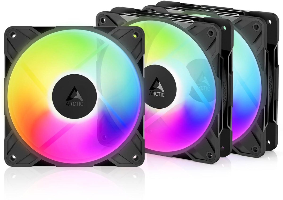 Комплект вентилатори 3-pack ARCTIC P12 Reverse Pro A-RGB 120mm PWM - 120x120x25 ACFAN00333Aна ниска цена с бърза доставка - BestPC.BG