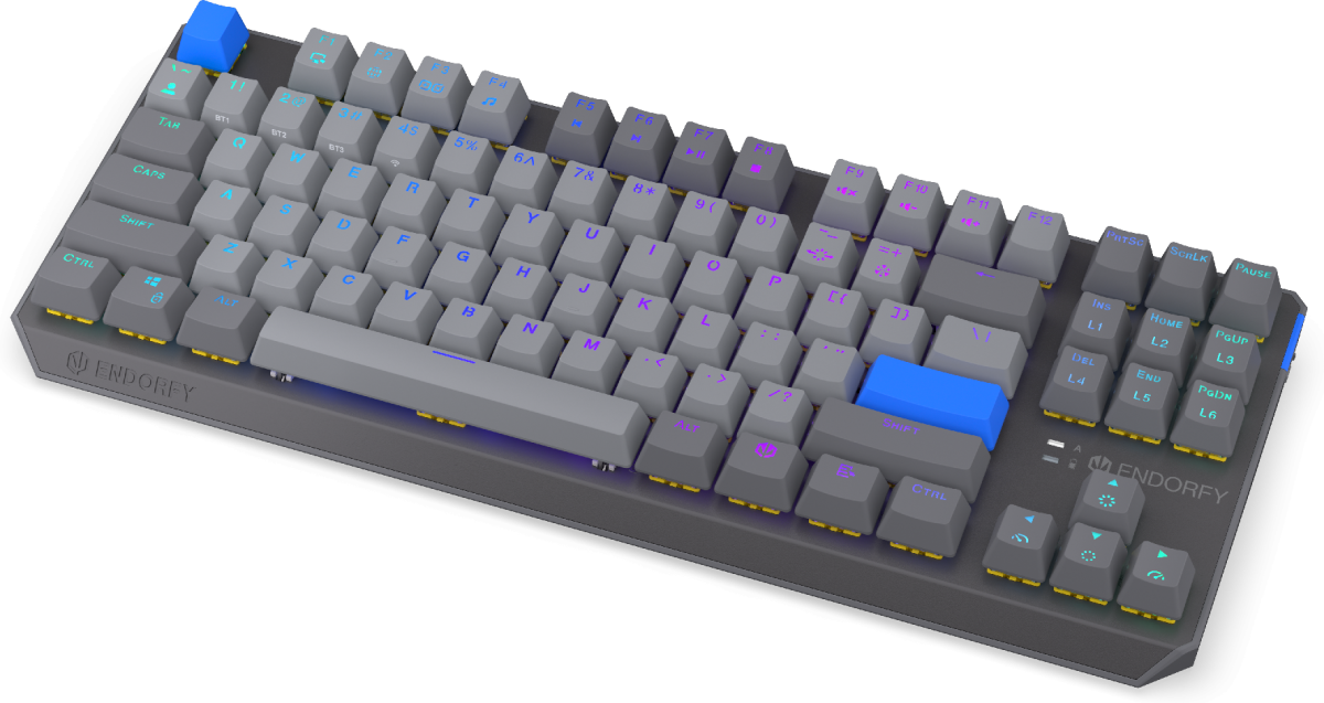 Endorfy механична клавиатура Thock Wireless V2 TKL, PBT, Endorfy Yellow switch, US Layoutна ниска цена с бърза доставка - BestPC.BG