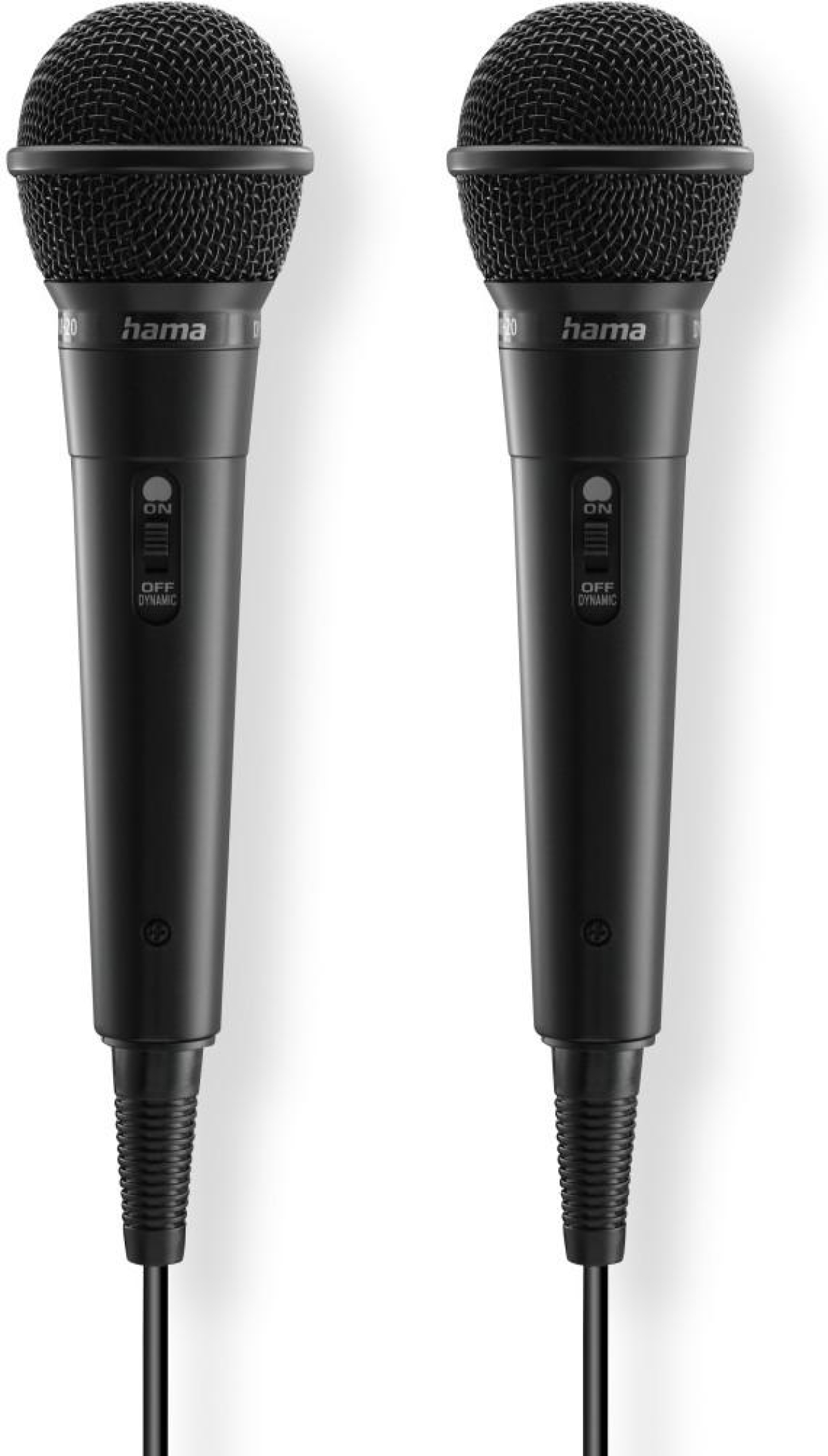 Аудио динамични микрофони, С кабел, 3.5 mm жак, -75 dB, 600 Ω, 100 Hz - 10 kHz, комплект от 2 броя, черенна ниска цена с бърза доставка - BestPC.BG