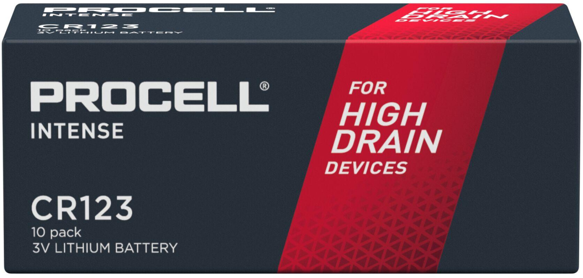 Батерия литиева индустриална CR123 3V 10 бр. в опаковка PROCELL INTENSE DURACELL, цена за 10 бр.на ниска цена с бърза доставка - BestPC.BG