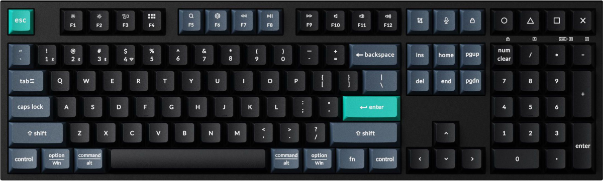 Клавиатура Keychron B36-K9, геймърска, безжична, мембранни бутони, мултимедийни функции, черенна ниска цена с бърза доставка - BestPC.BG