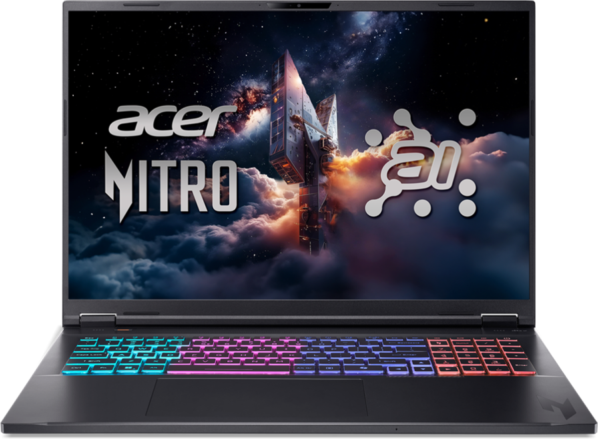 Лаптоп Acer Nitro 18 AI AN18-61-R14D, 18.0", WQXGA, AMD Ryzen AI 9 365, NVIDIA RTX 5060 8GB GDDR7 DLSS 4, 32 GB, 1 TB SSD, Черенна ниска цена с бърза доставка - BestPC.BG