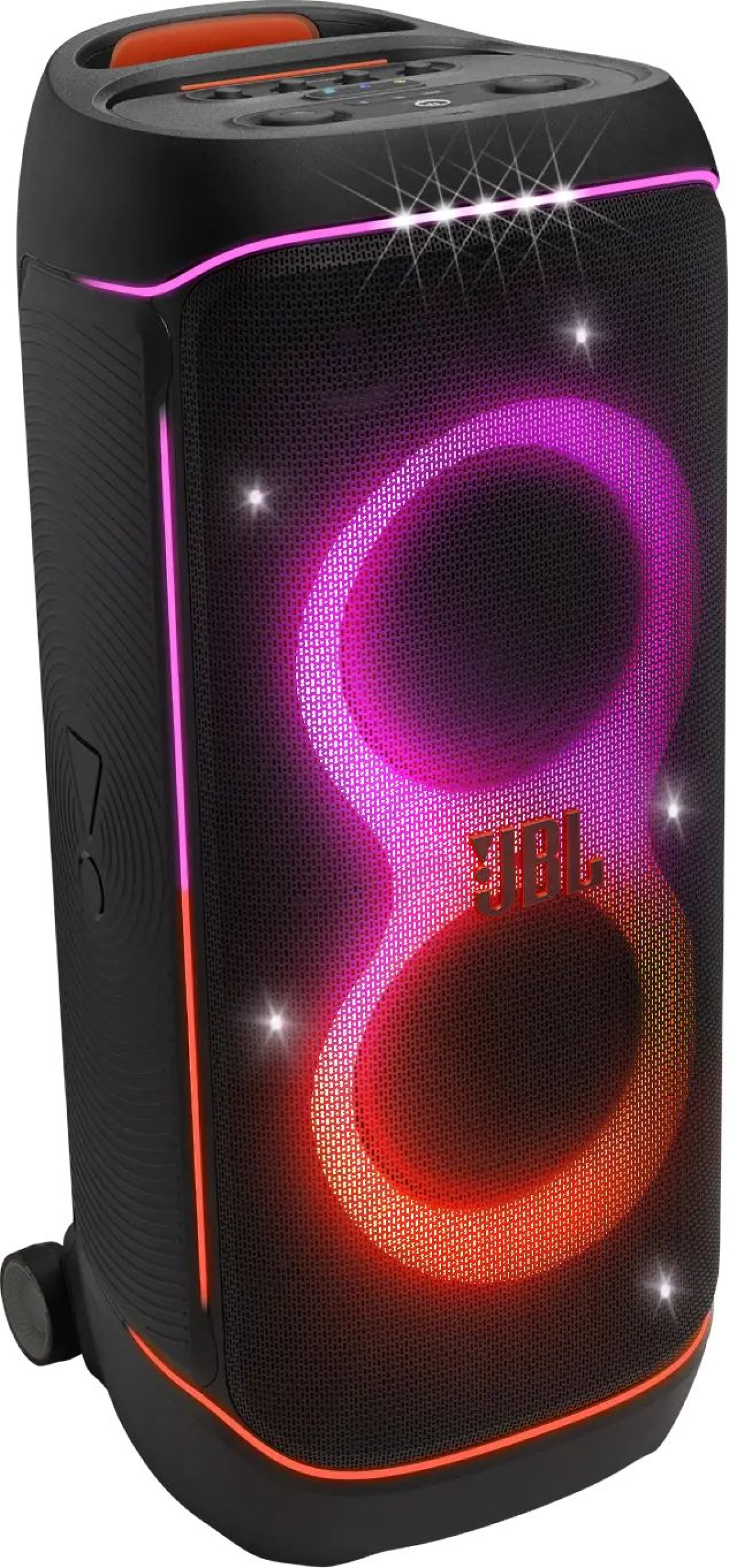 Озвучителна система JBL PartyBox 720, 800 W, 32 - 20 000 Hz, 80dB, USB Type-C, RGB подсветка, IPX4, Bluetooth 5.4, AUX, Черенна ниска цена с бърза доставка - BestPC.BG