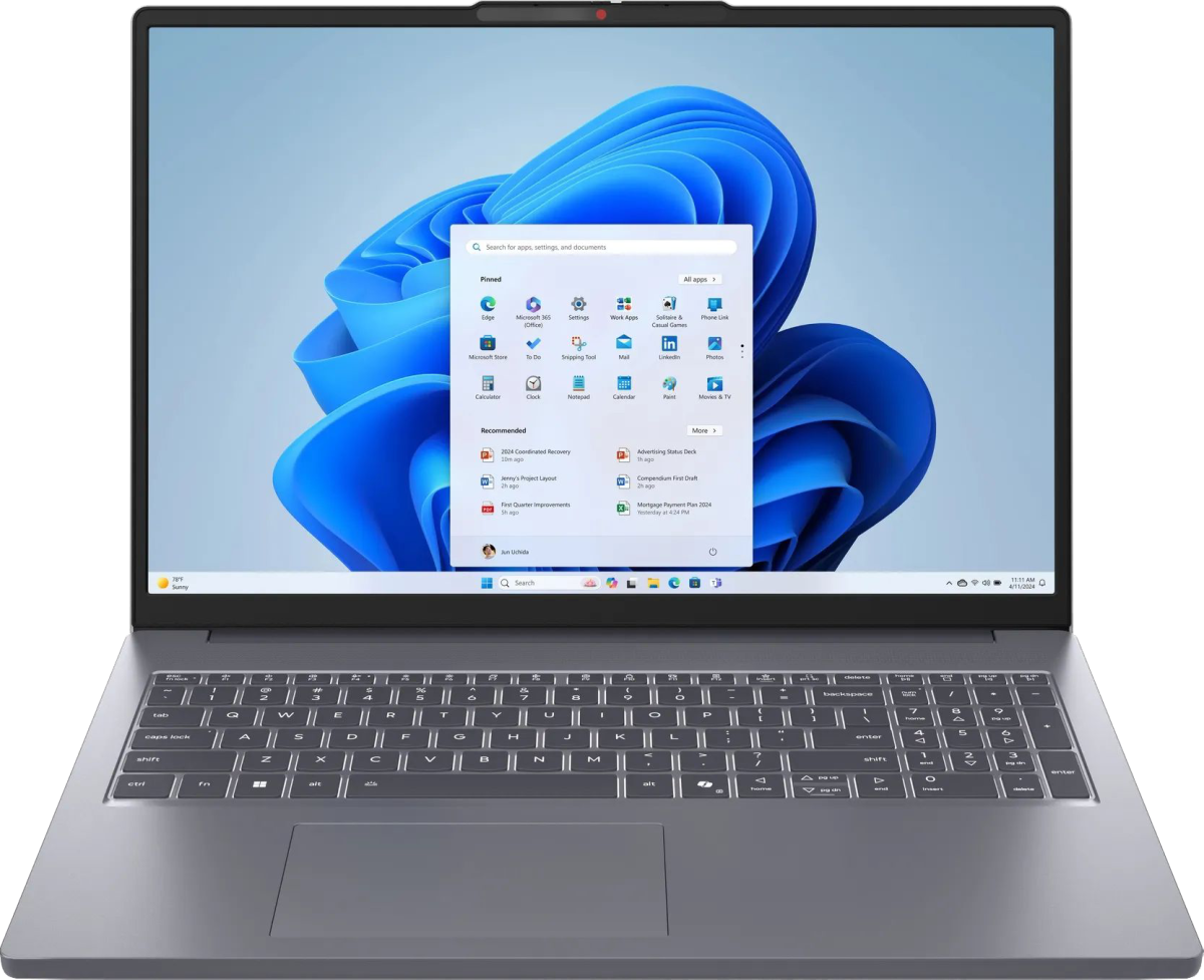 Лаптоп Lenovo IdeaPad Slim 3 16ARP10, 16.0", Full HD+, AMD Ryzen 5 7535HS, AMD Radeon 660M, 16 GB, 512 GB SSD, Без OS, Сивна ниска цена с бърза доставка - BestPC.BG