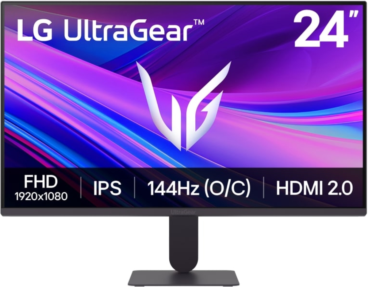 Монитор LG 24G411A-B, 23.8" 144 Hz, FHD (1920x1080) 16:9, 1x DisplayPort, 1x HDMI, Черенна ниска цена с бърза доставка - BestPC.BG