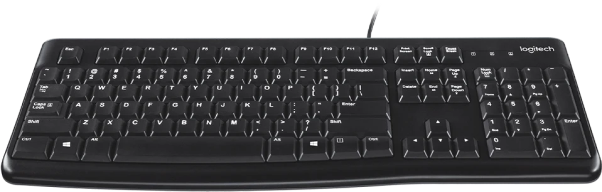 Клавиатура Logitech K120, мембранна, OEM, БДС, USB-A, черенна ниска цена с бърза доставка - BestPC.BG