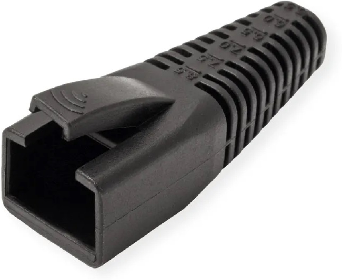 Конектор / букса VALUE 12.01.1115 :: Kink, защитна обувка за RJ-45, 10 бр. , черенна ниска цена с бърза доставка - BestPC.BG