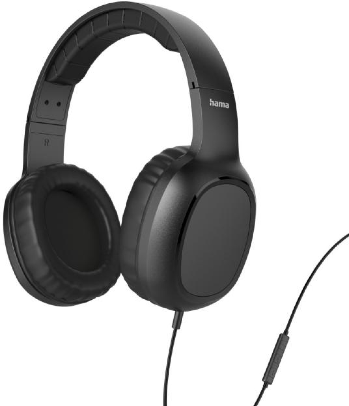 Слушалки HAMA Fun II, с микрофон, 96 dB, 3.5 мм жак, On-Ear, черенна ниска цена с бърза доставка - BestPC.BG