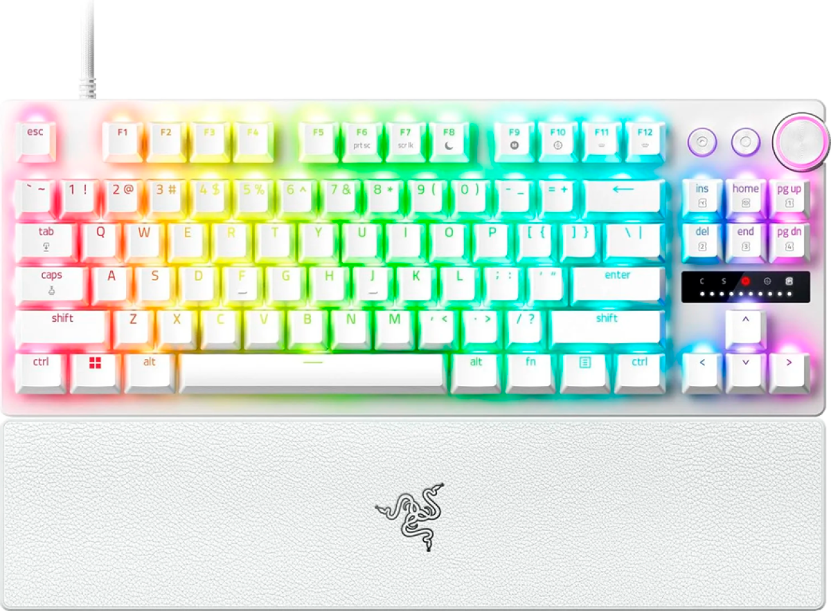 Клавиатура RAZER Huntsman V3 Pro Tenkeyless Gaming Keyboard - White - US Layoutна ниска цена с бърза доставка - BestPC.BG
