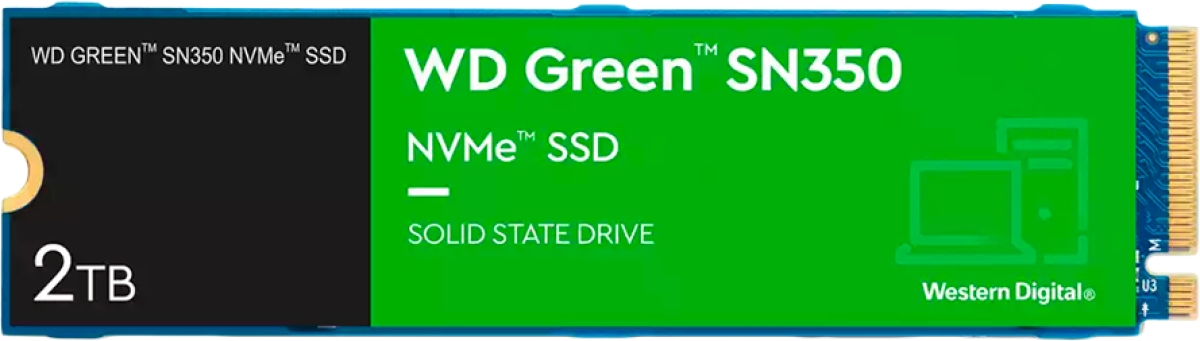 SSD WESTERN DIGITAL Green, M.2 2280, 2TB, PCIE GEN3на ниска цена с бърза доставка - BestPC.BG