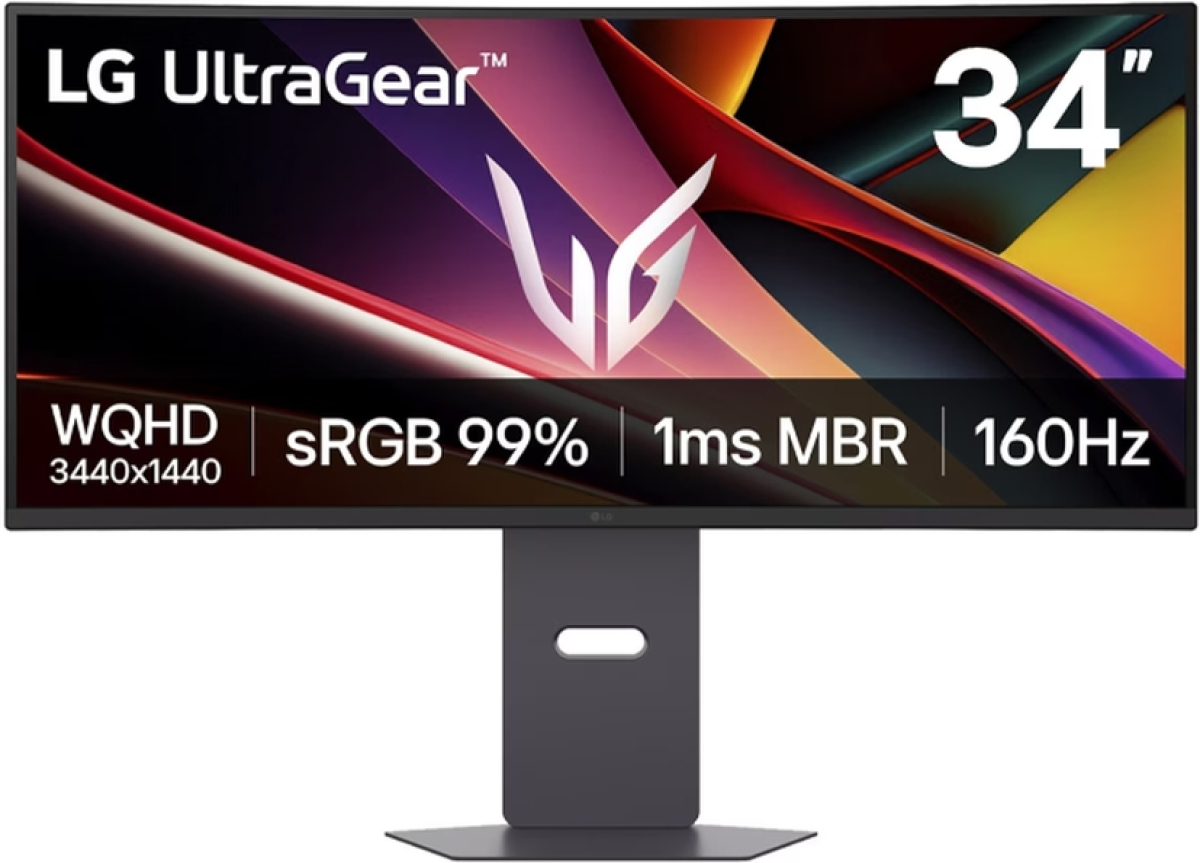 Монитор LG 34G600A-B, 34", UltraGear 21:9 Curved, 1ms MBR, 5ms, WQHD (3440x1440), 160Hz, LG Switch, Height, Swivel, Tilt, Blackна ниска цена с бърза доставка - BestPC.BG