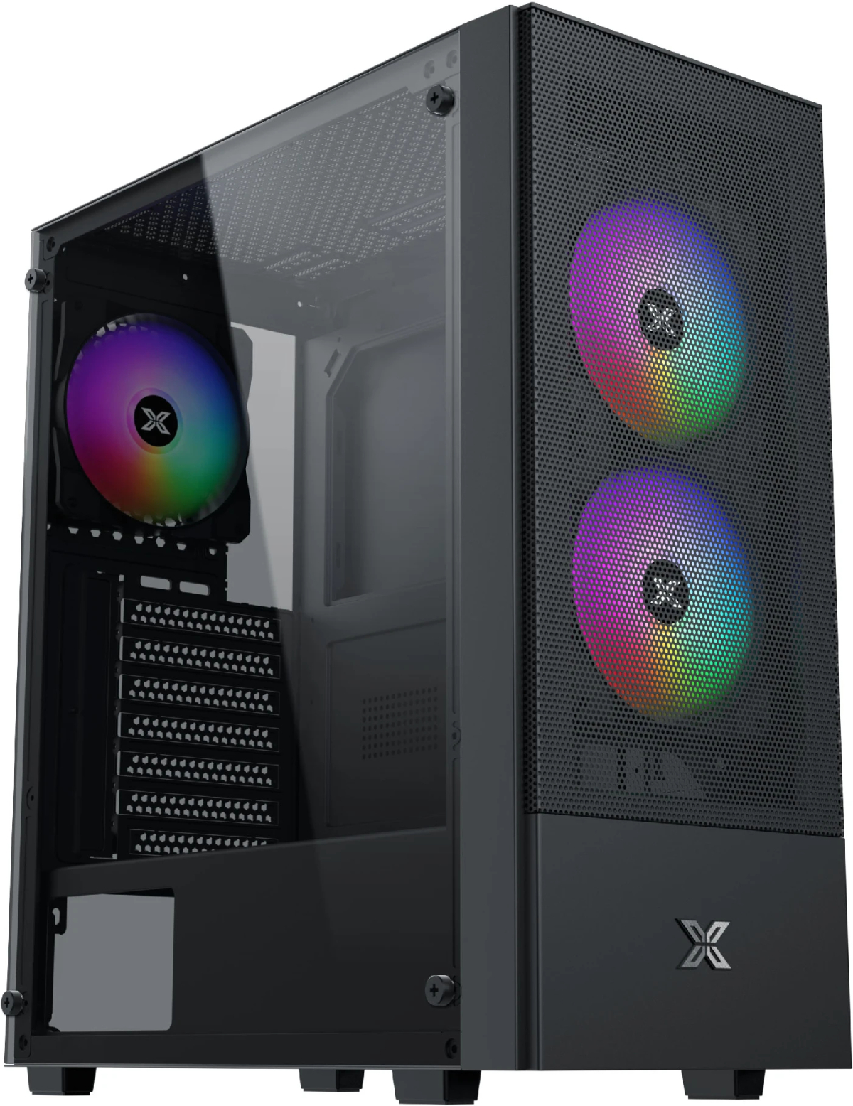 Xigmatek кутия Case ATX - Hero II Air 3F - RGB, Tempered Glassна ниска цена с бърза доставка - BestPC.BG