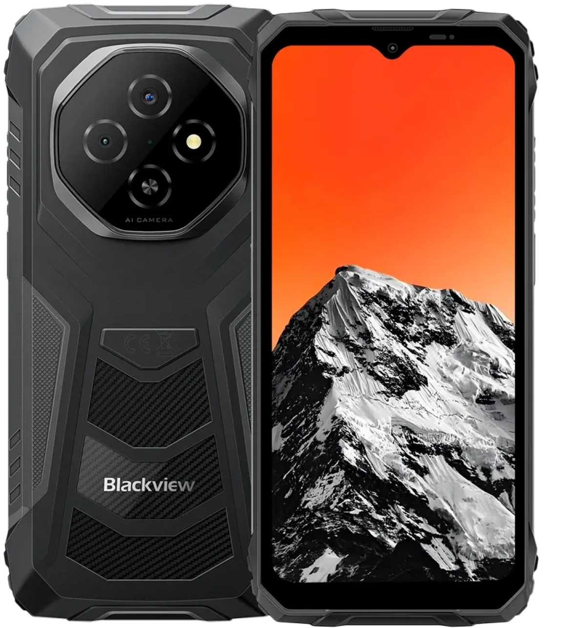 Смартфон Blackview FORT 1 Rugged Phone, 6.56" HD+, 6+256GB, 8+16MP , Android 15 , 10000mAh + 18W, Черенна ниска цена с бърза доставка - BestPC.BG